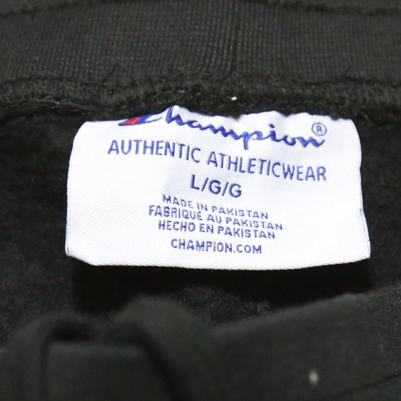 Champion Jogger Sweatpants Tapered Leg Big "C" Logo Black … - Picture 7 of 7